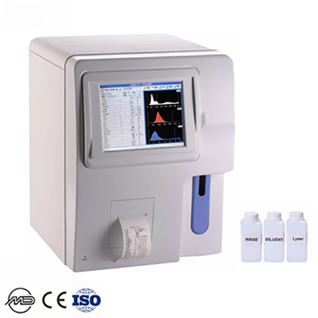 3-part Blood Cell Analyzer Clinical Analytical Instruments Automated Open System Hematology Analyzer for Vet/Human