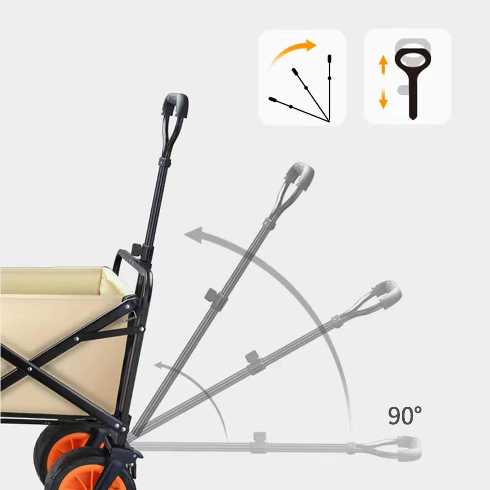 Поддержка цвета на заказ садовая тележка складной фургон тяжелый