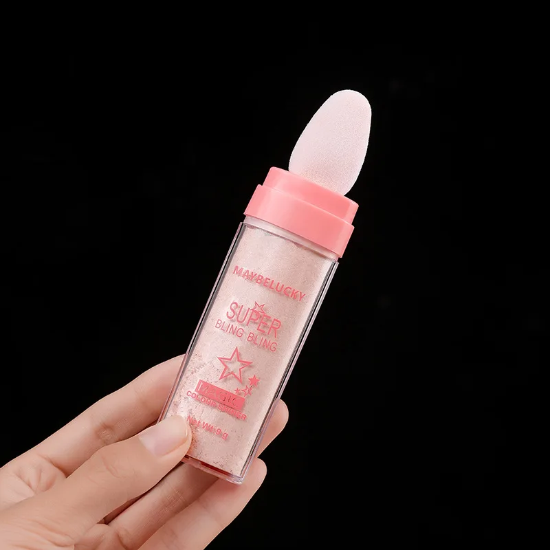 highlight fairy shadow pink glitter delicate contour stick brighten full body pat powder