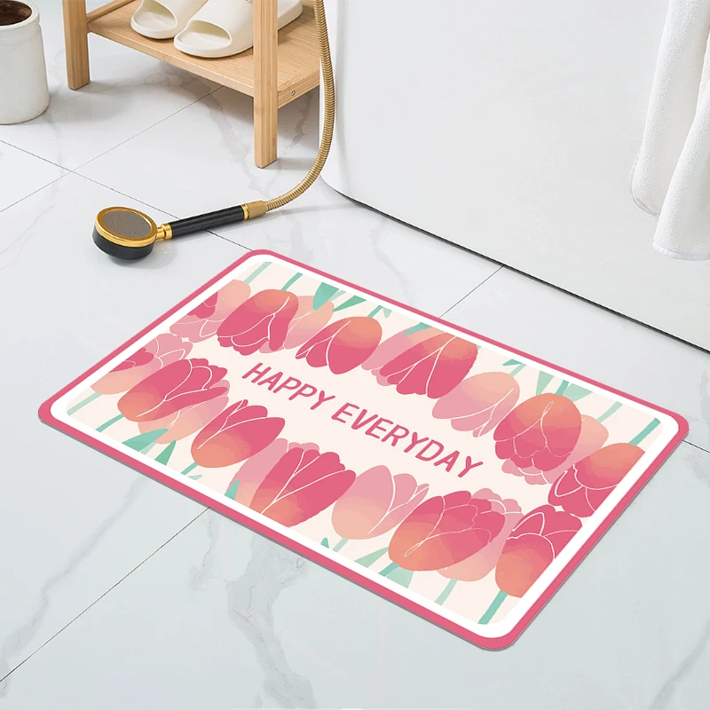 Горячий дизайн супервпитывающий коврик нескользящий для ванной водопоглощающий резиновые дверные коврики