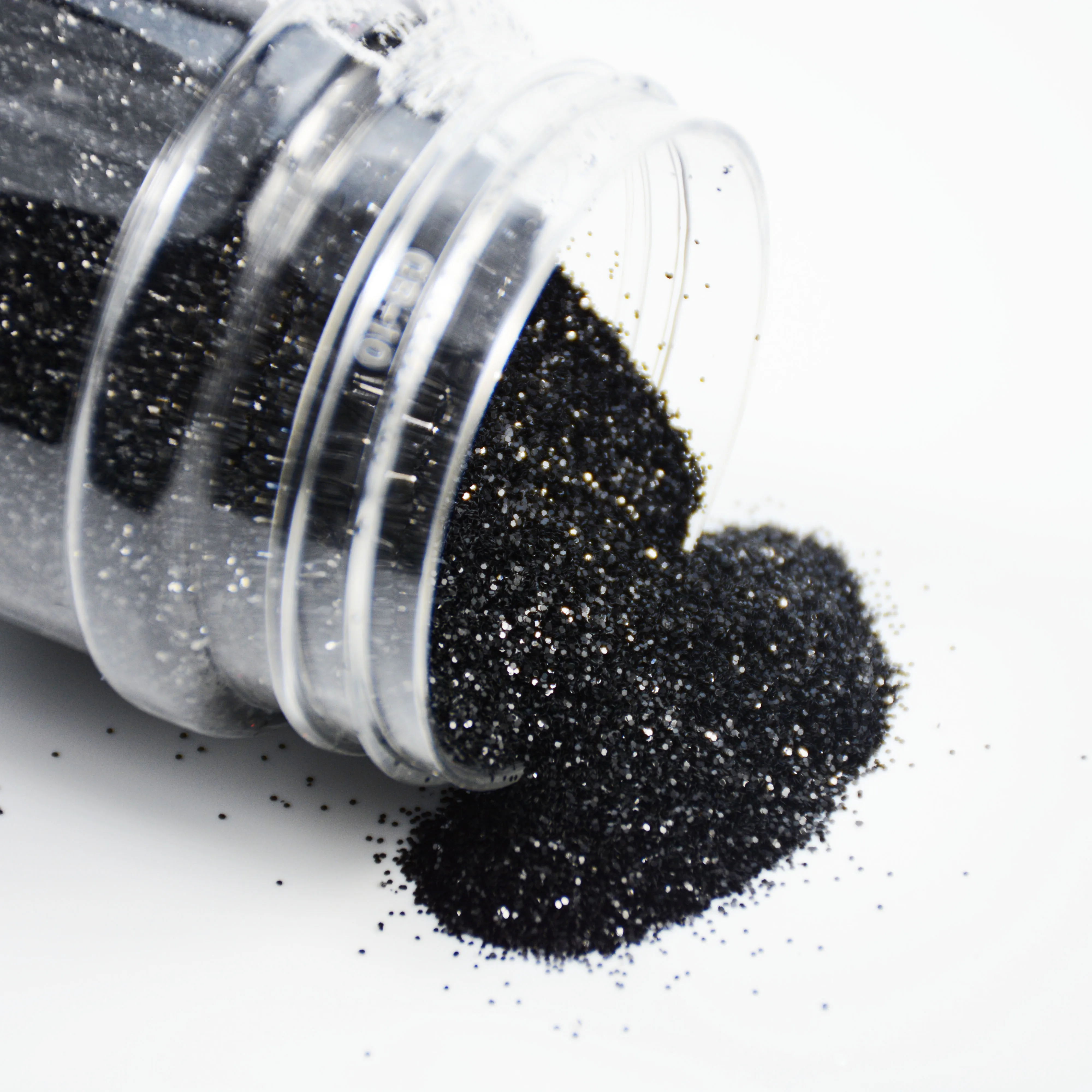 Black GLITTER/White Glitter