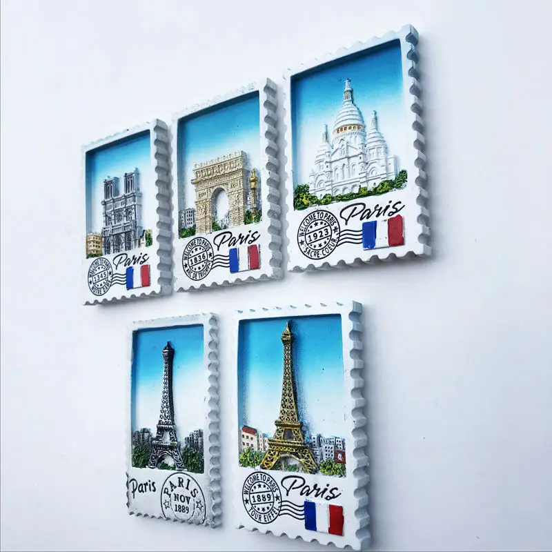 France new Paris tower Louvre refrigerator magnet stamp modeling new hot home decoration
