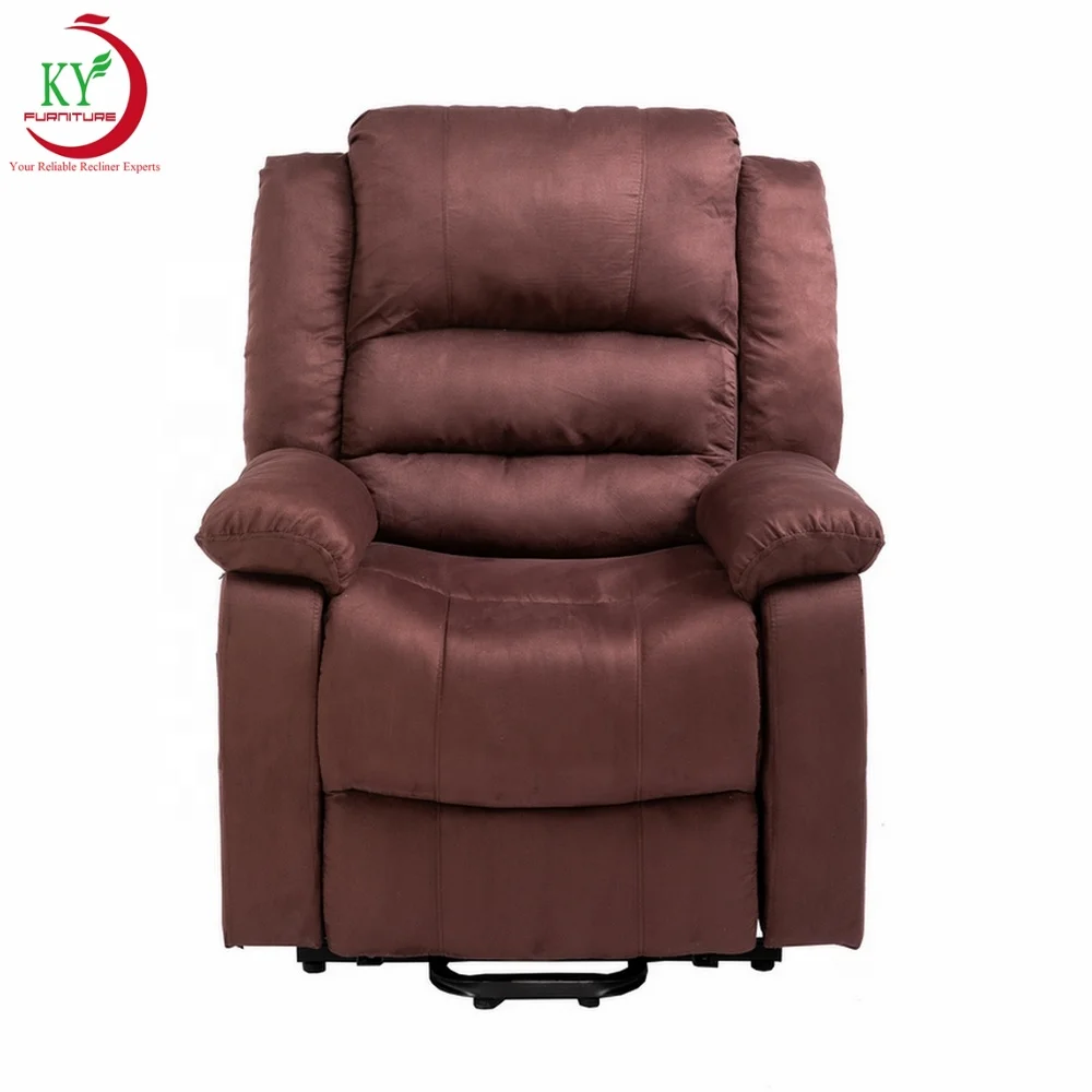JKY Furniture ZOY Power Electric Riser Lift Recliner Comfortable Micro Soft Velvet with Remote Control for Elderly