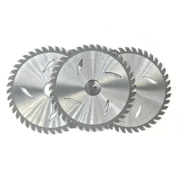 High level quality 4 inch T.C.T saw blade OKE original carbide tips cutting hard wood with nail no chipping
