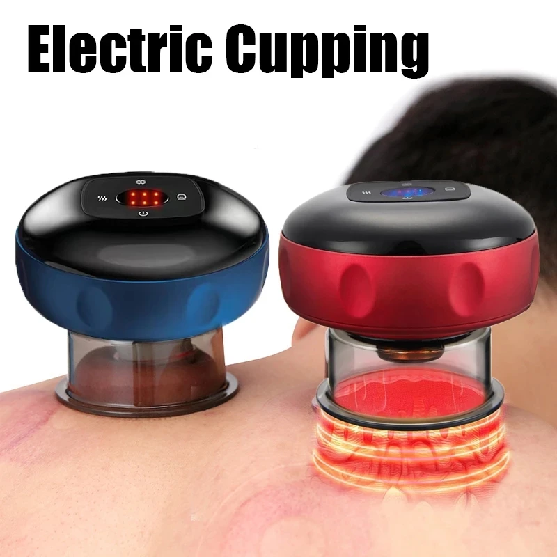 2023 New Arrival Smart Massage Therapy Electric Cupping Machine Body Customized Logo Ce Glass Rubber Vacuum Cupping Face Massage