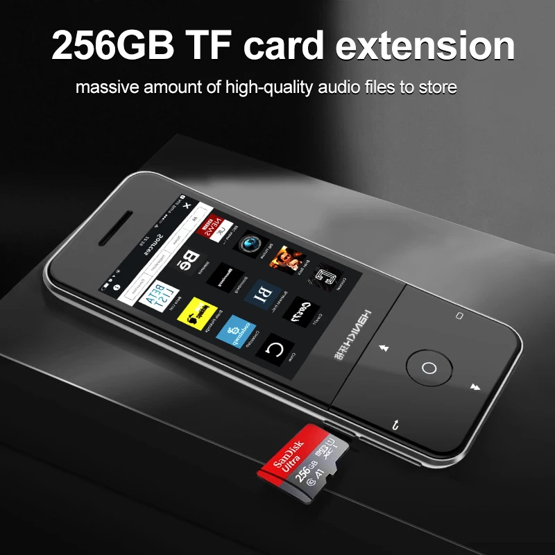 2024 Multi-language translation blue tooth mp3 copy and paste MUSIC mp3 player with 256GB TF card