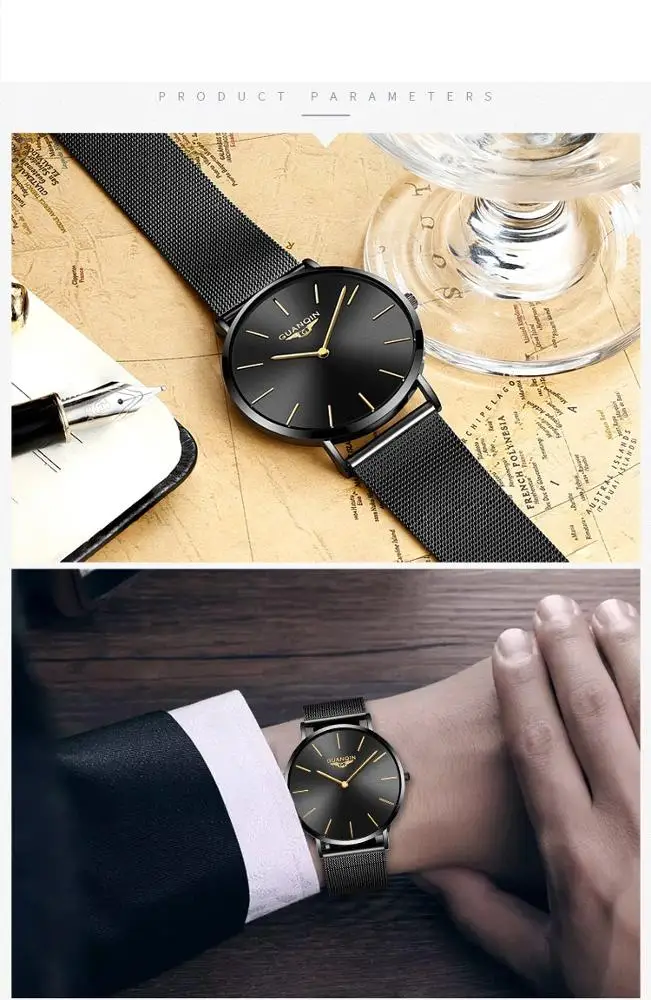 
Online Shopping Top Brand Fashion 2019 Mesh Watches Elegance Quartz Watch for Men 
