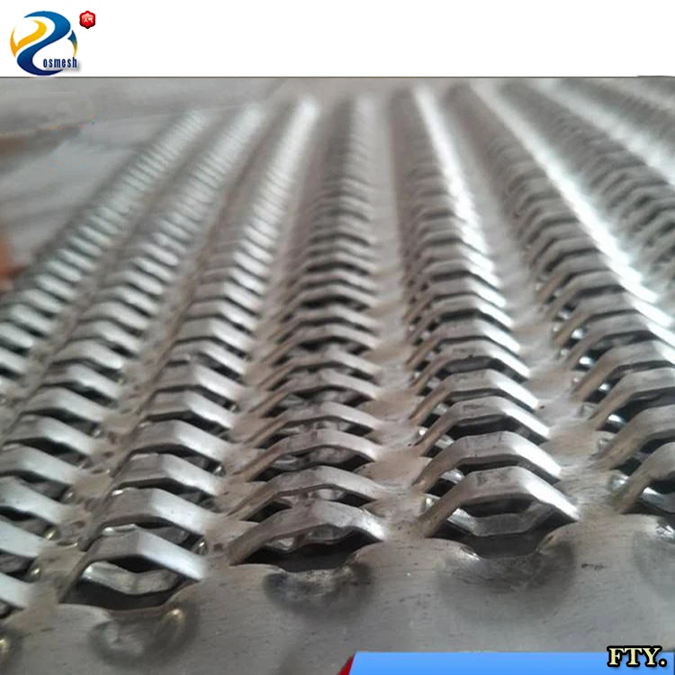 bridge type hole antiskid steel perforated metal mesh plate slotted hole