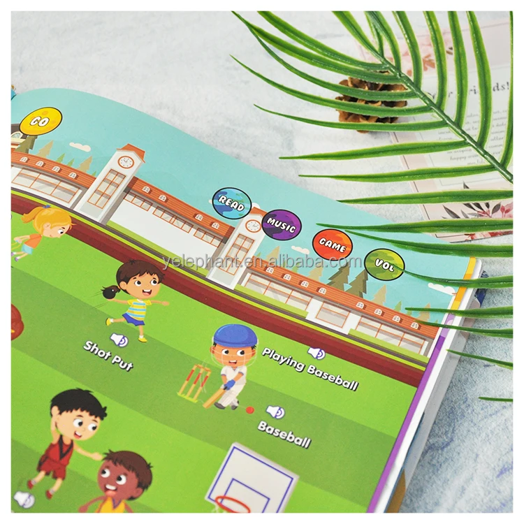 Kindergarten Children Electronic Sensory Pictures Teaching Letters Abc Toy For Kids Musical Book