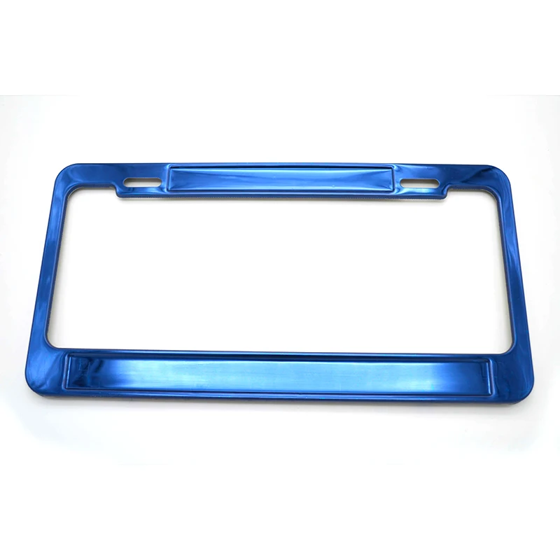 Stainless Steel Frame With Logo Personalized European Metal Custom License Plate Frame