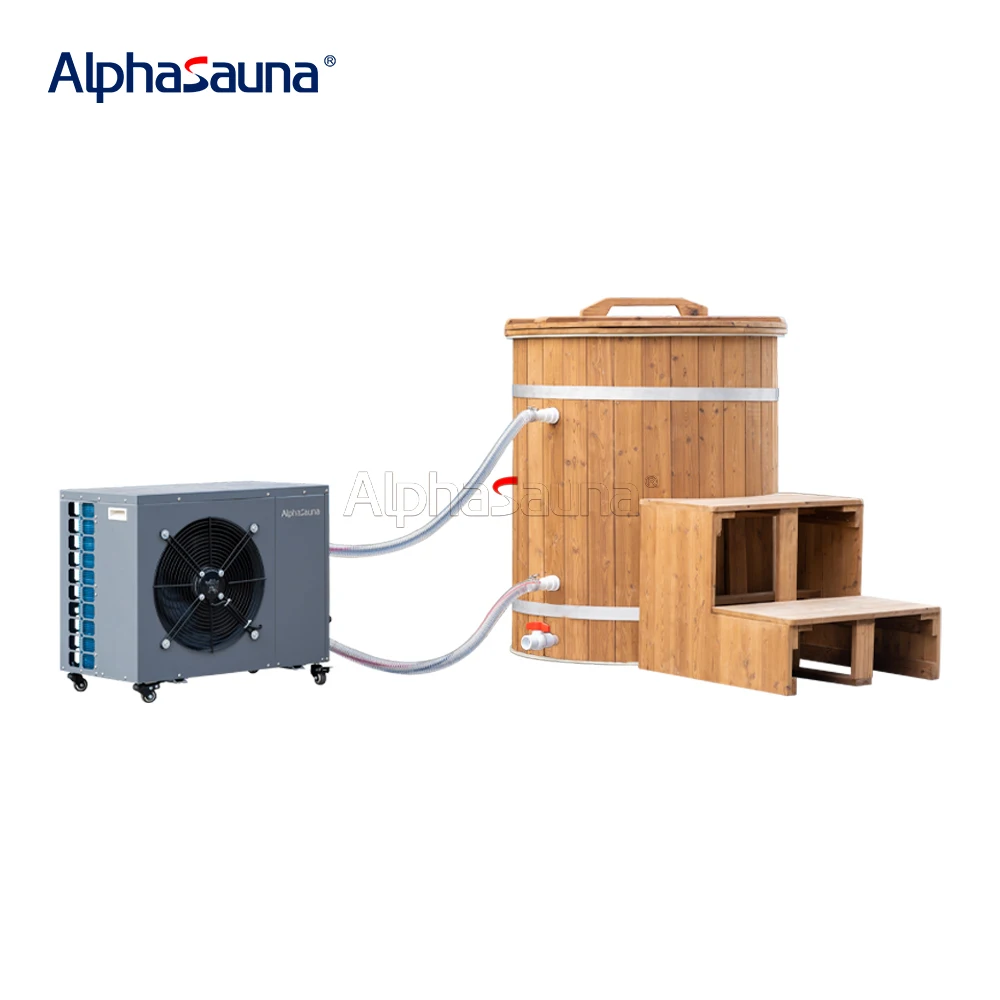 Portable Wooden Ice Bath Electric Large Machine Tub Ice Pool For Fitness Recovery