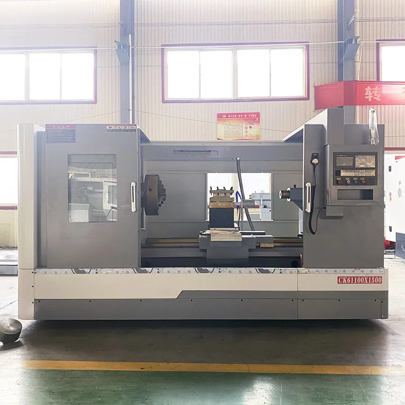 New Horizontal ck61100 Pipe Threading Cnc Lathe Machine With Fanuc Control