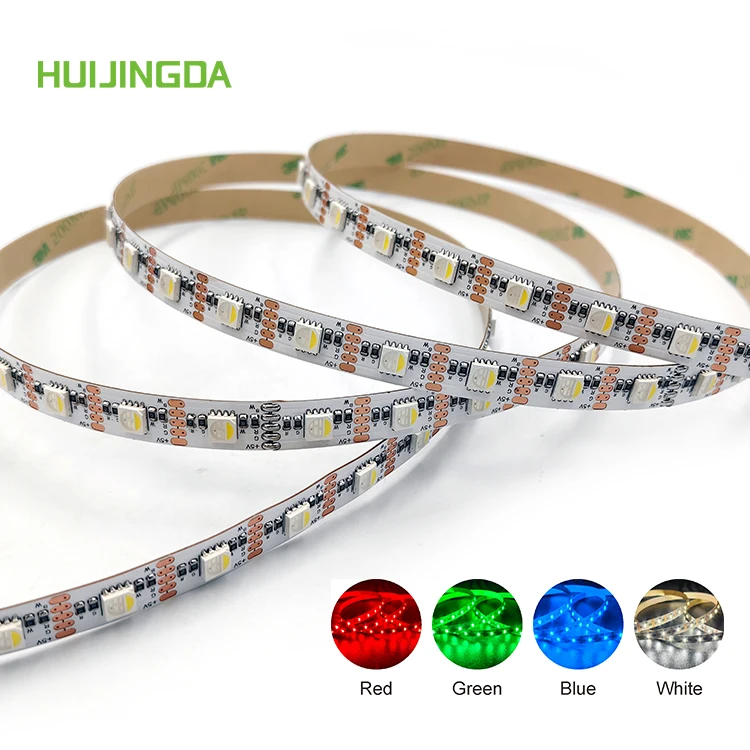 New 10mm PCB 5V SMD5050 RGBW 60leds/m 5m/Roll IP20 led strip light /Smart light strip