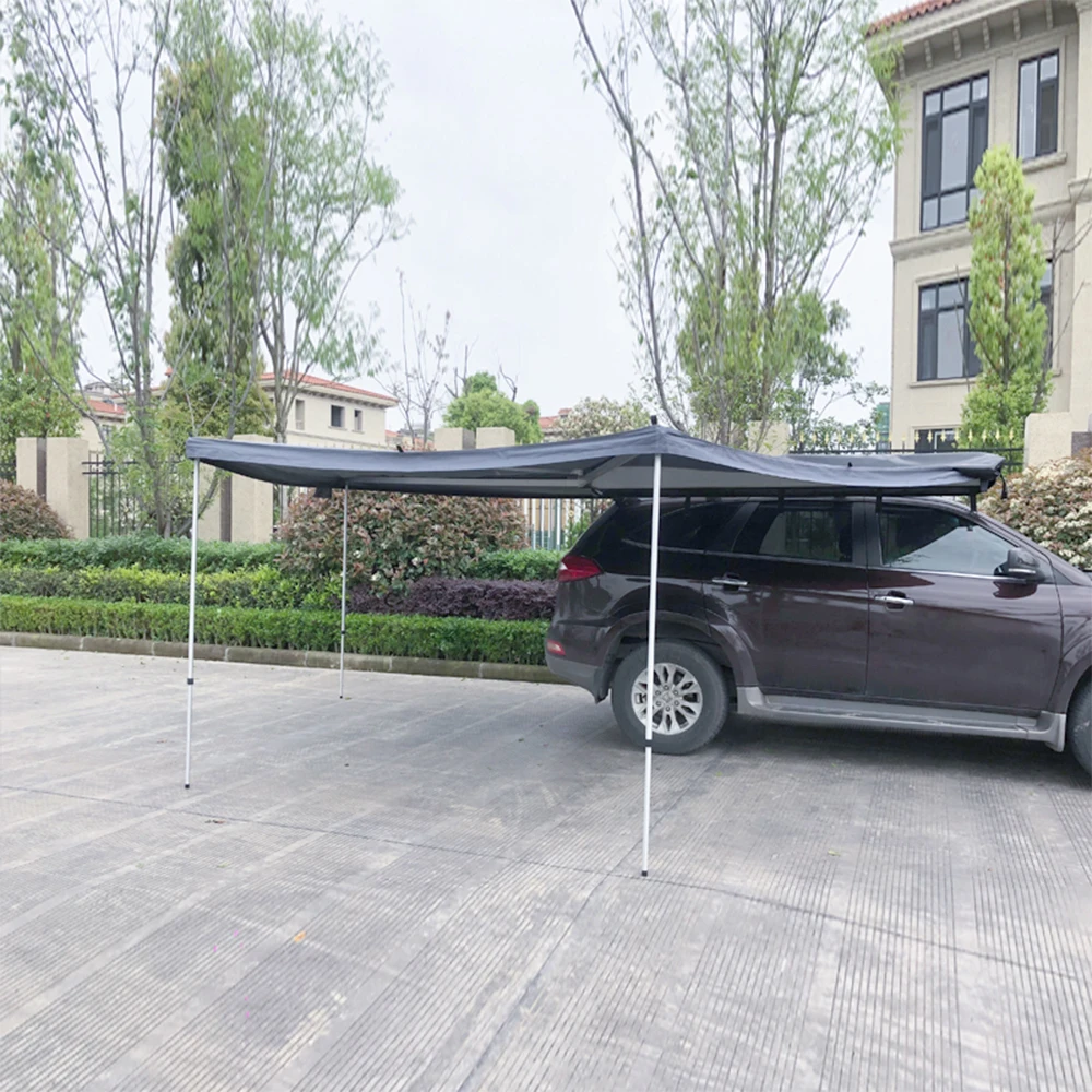 Factory Direct Sale Straight Bracing Car Awning 4x4 Car Roof Side Shelter Tent Foxwing 270 Canopy Awning