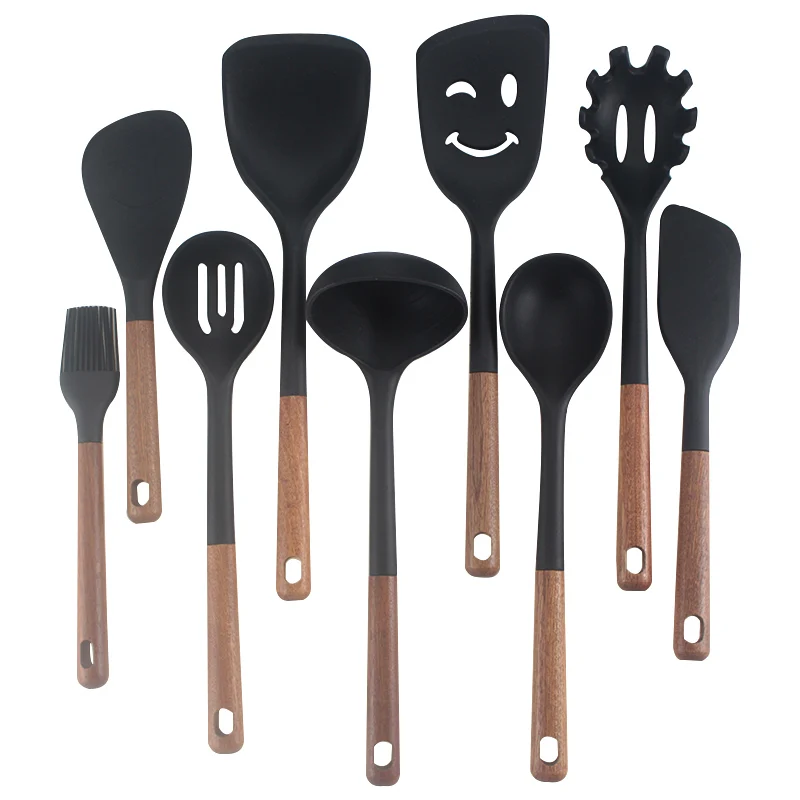 Горячая Распродажа 10 силиконовых кухонных принадлежностей