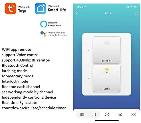  Обновленный беспроводной смарт-переключатель с Wi-Fi самоблокирующийся релейный модуль «сделай сам» для открывания Гаражных дверей (приложение Smart Life