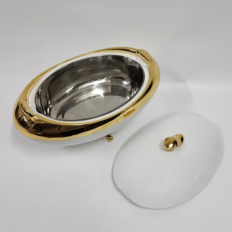 Marble Coated Cookware deep insulated food warmer healthy Casserole with Lid