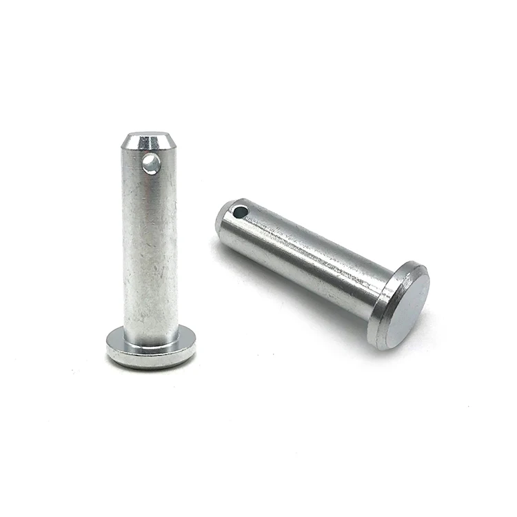 China wholesale price CNC 6mm 24mm high tensile clevis lock pin hole adjustable with head stainless steel clevis pin