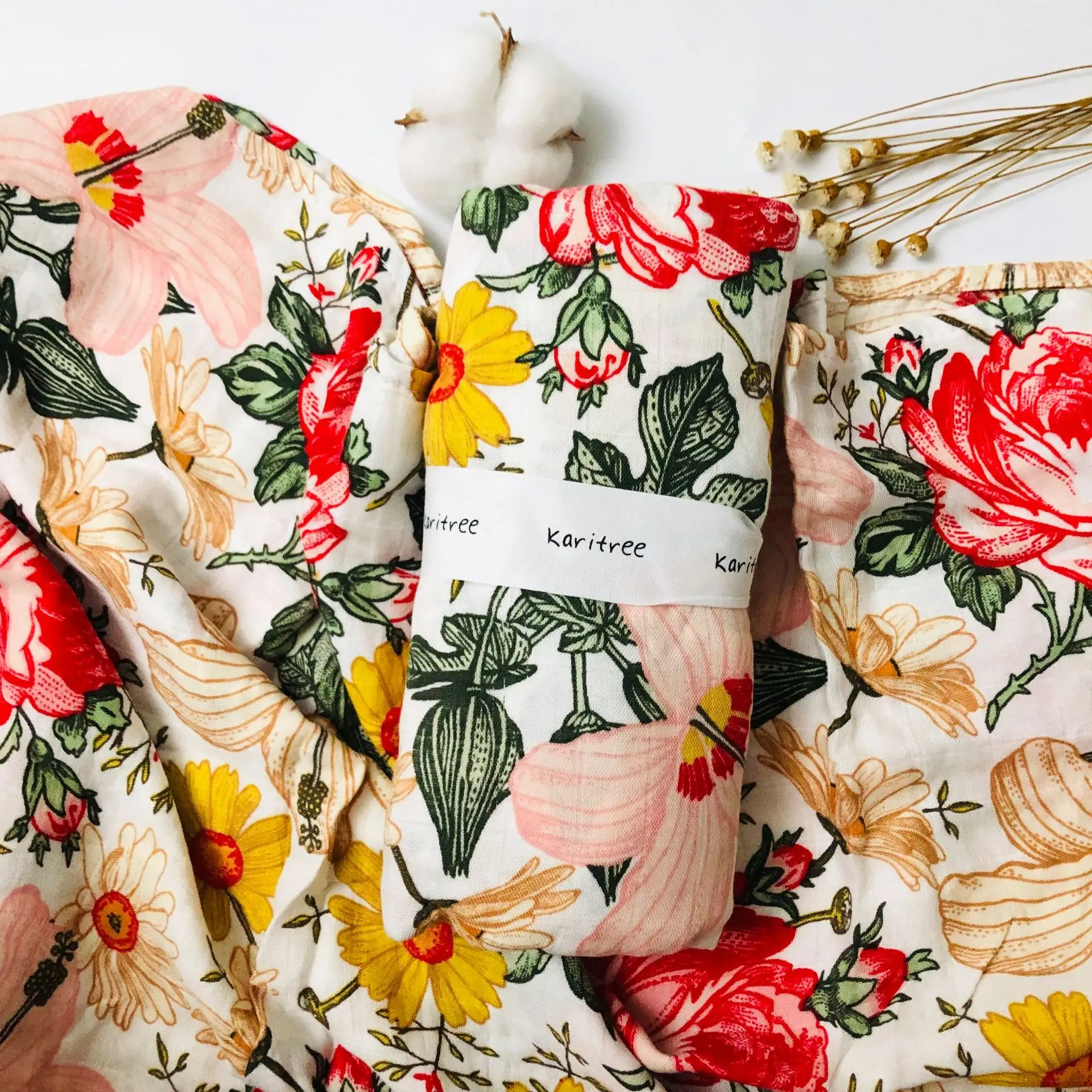 Muslin Gauze Towel Bamboo Cotton Bath Towel Newborn Swaddle Gauze Blanket