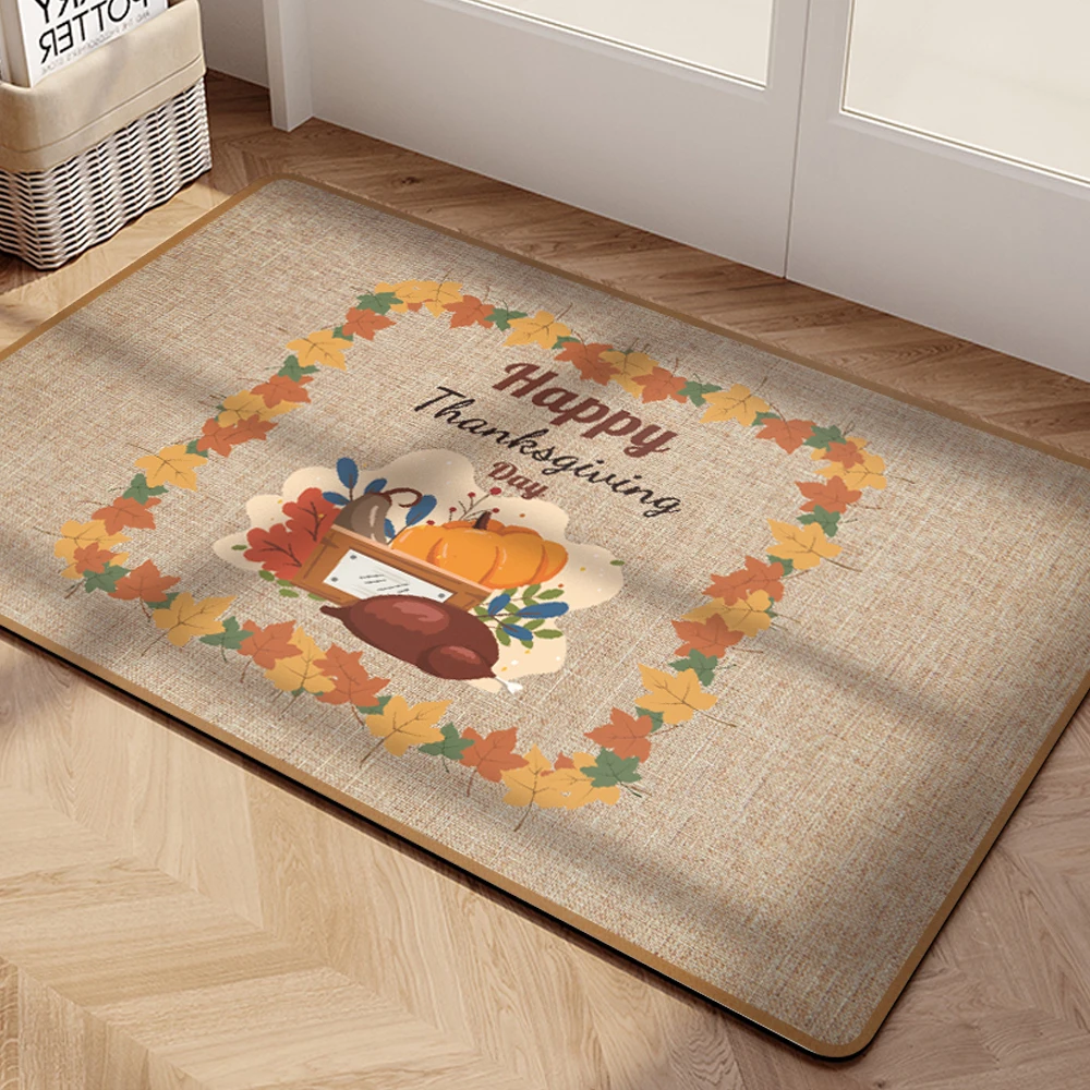60*90mm Linen Type Floor Mats  Doormat Home Rugs Carpet Bathrooms Toilets Bedroom Entrance Mat