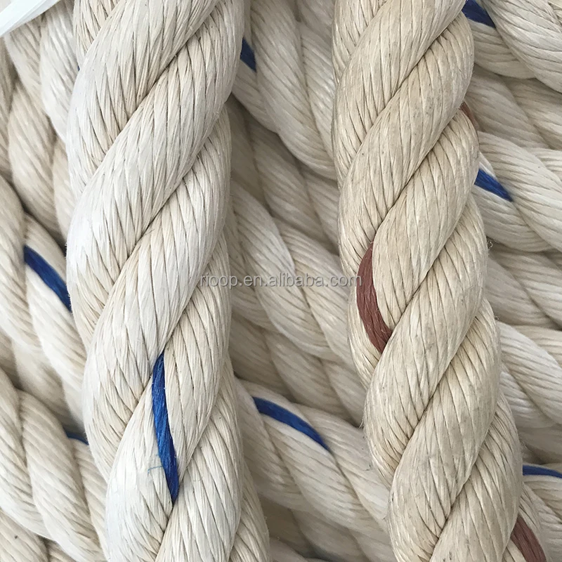 High Tensile Floating 28mm 30mm 32mm 3 Strand Twisted Polypropylene Ship Mooring Rope PP Marine Rope