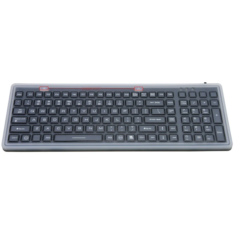 Waterproof Silicone Keyboard with Rubber Cover for Easier Cleaning