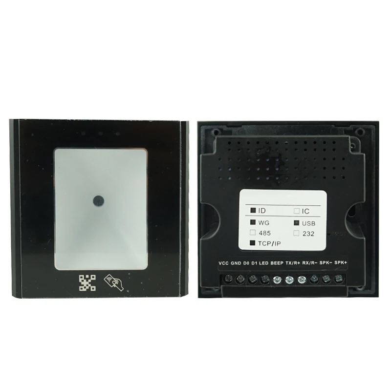 Bar code and QR code RFID access control reader
