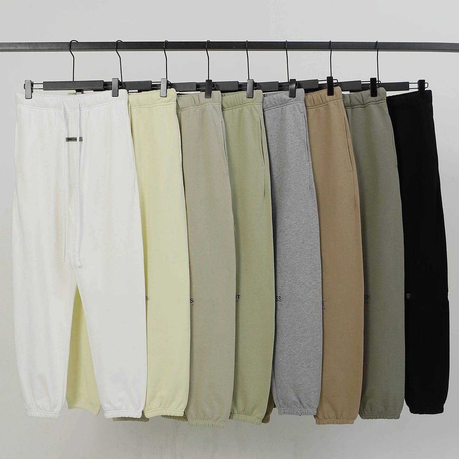 Essentials Kareem New Essentials Flocked Letter Print Sports Casual Sweatpants High Street Hip-hop Loose Unisex Pants