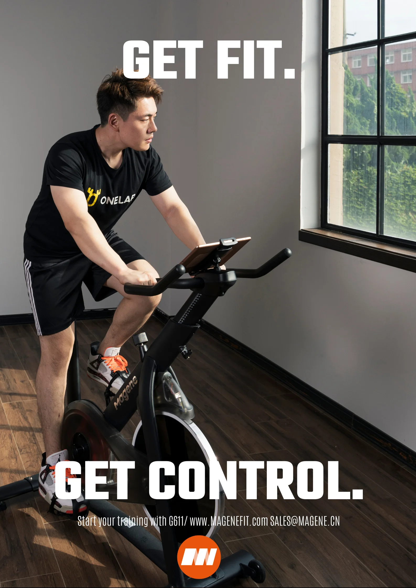 Magene Indoor Exercise Bike G611 Magnetic Smart Spinning Bike Compatible To ZWIFT  And Support Online Competition