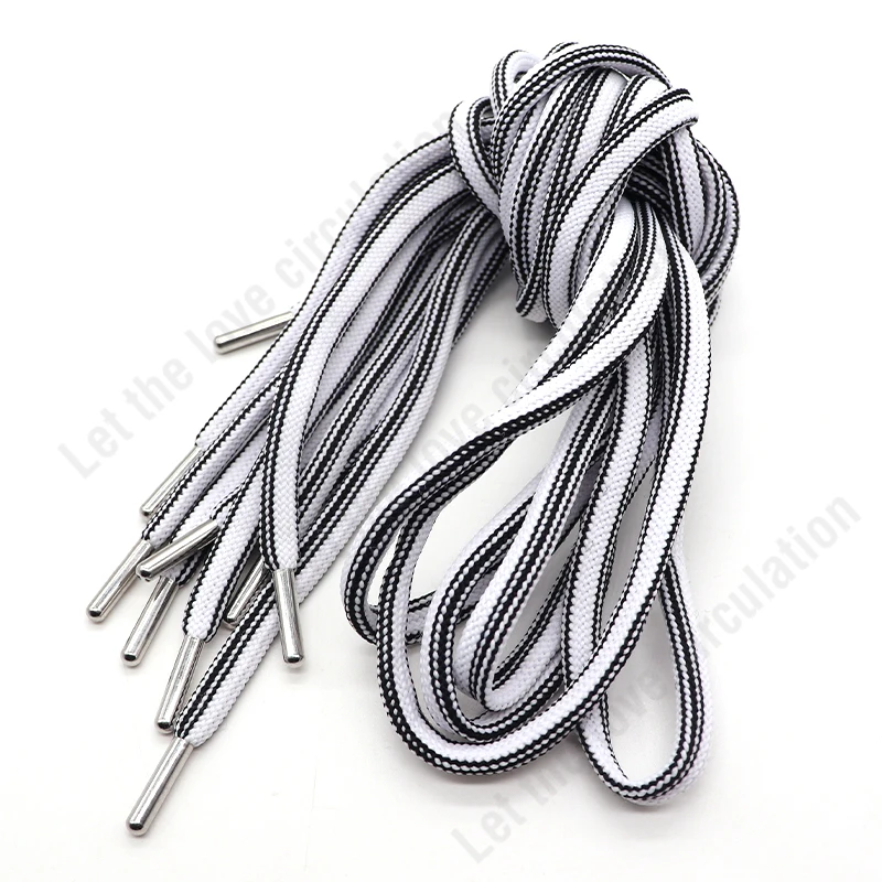 Customize hoodie strings Cord with metal ends for hoodie/shoes/garment Polyester cotton Cord String Woven Multi-function Rope
