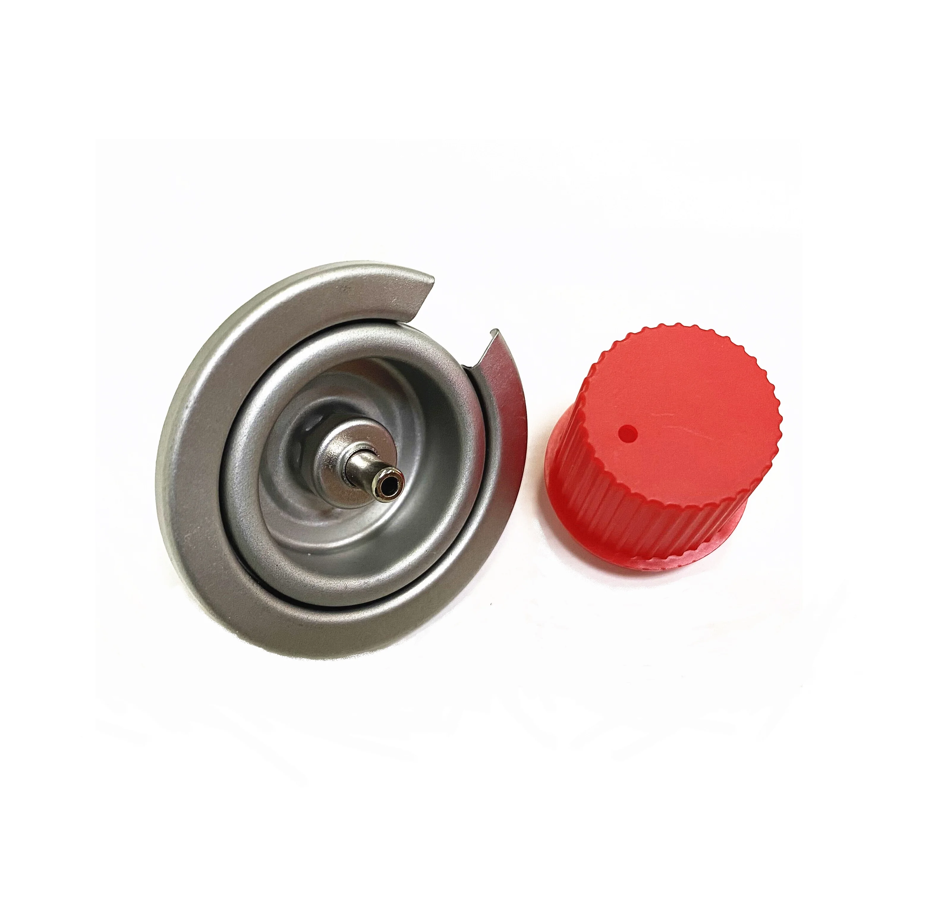 OEM Plastic Caps with sprayer, Valves, Actuators and nozzles for butane gas cartridge