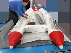 Beach Bar Bana Commercial Inflatable Floating Dock Platform with Tent for Summer Recreation Aqua Party Bana