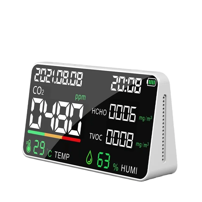 (NDIR) Co2 Sensor carbon dioxide detector CO2 Monitor indoor humidity air quality Gas Analyzers