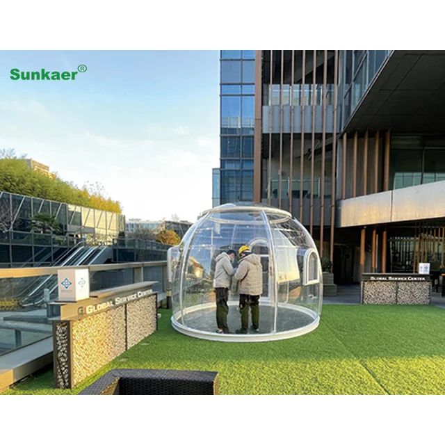 Sunkaer Best Choice Inflatable Transparent Dome Tent Strong Wind Resistance For Restaurants Outdoor Dome House