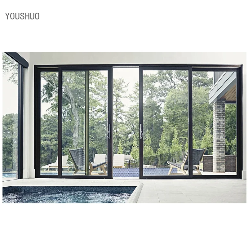 ZEYI Manufacturer Bi-Fold Doors Sound Proof Folding Door  PVC Folding Sliding Door