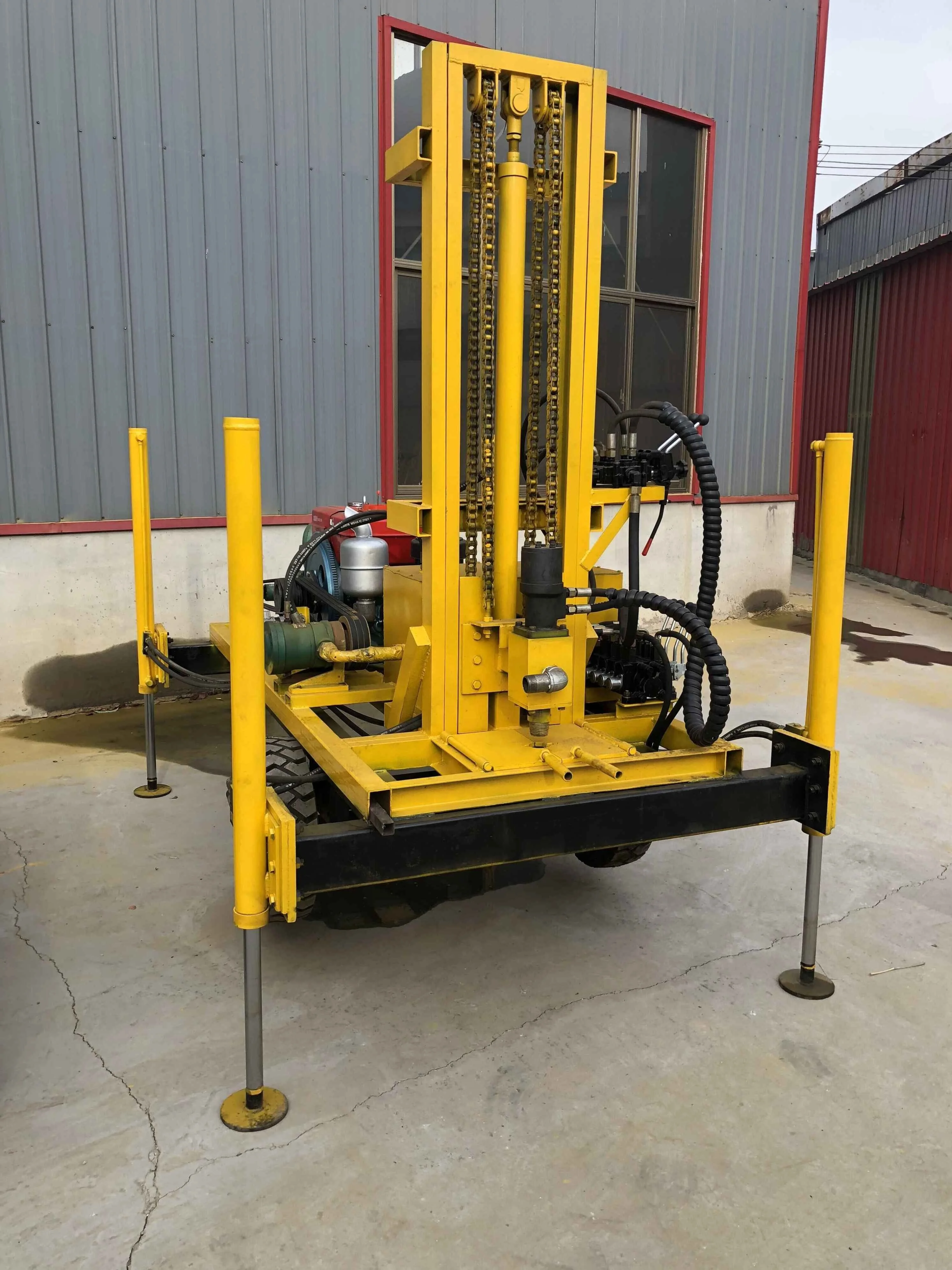 XDEM Drilling Machine for Water Wells Hydraulic Water Well Drilling Rig/Portable Digging Machines Hard Rocks Gravel Solid Land