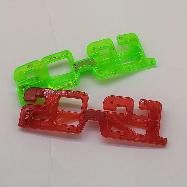 2021 Chinese New Year Holiday Shutter Shades LED Flashing Glasses Battery Operated  Light Up Glasses  Light for Club Concert