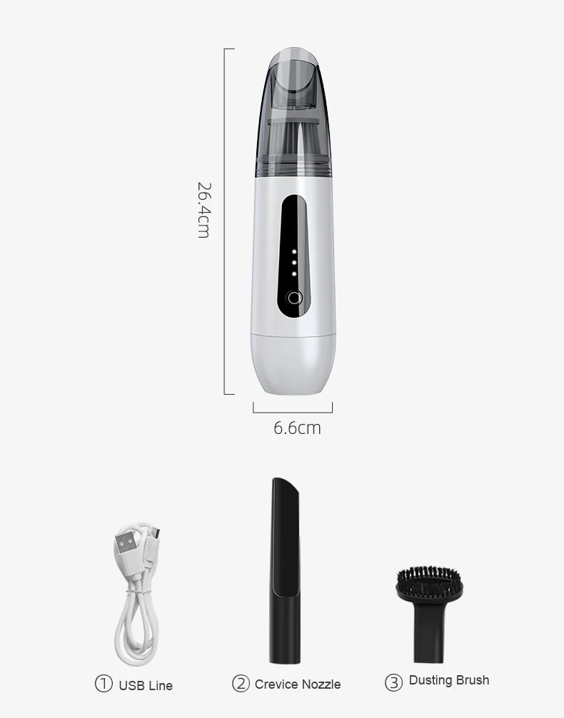 Waterwashable Filter with Powerful Cyclonic Suction Vacuums Cleaner for Home Office and Car Cleaning MLQ02