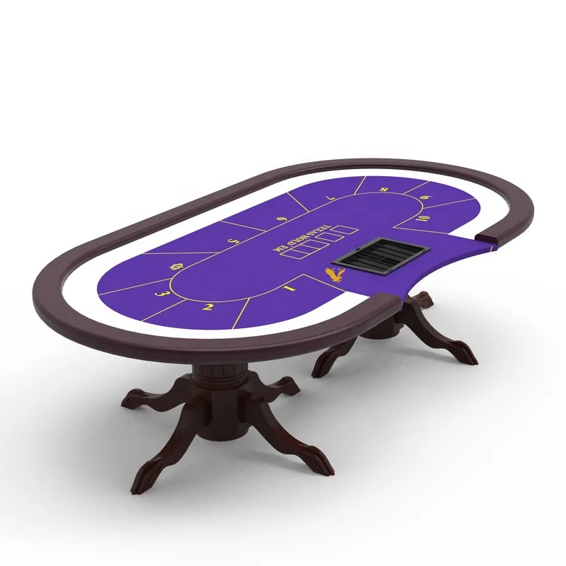 Профессиональные игроки в казино YH 10, тигровые ножки, игровой стол для игры в Техасский покер, столы с лотком для фишек