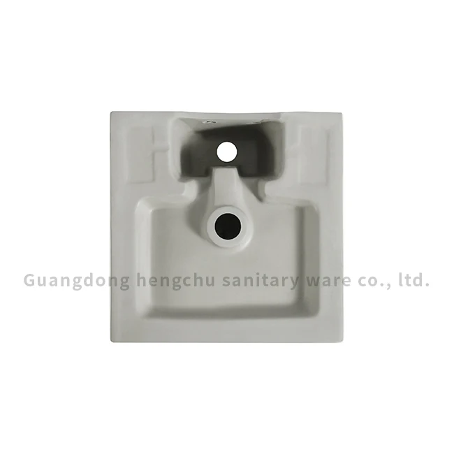 wholesale for hotel bathroom ceramic  table top square design wash hand art sink lavabo basin