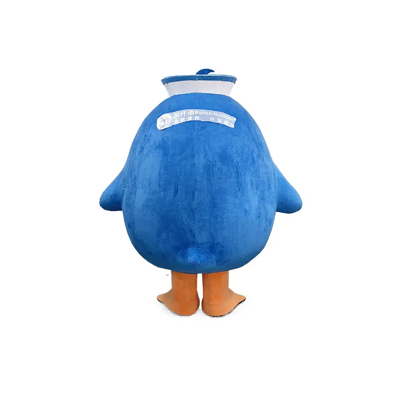 Kinqee MOQ 1 PC custom Cosplay blue penguin Mascot Costume Anime Cartoon Character mascot costume