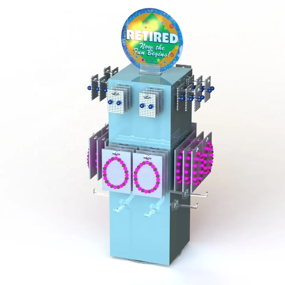 Rotatable Displays For Keychains Counter Top Plastic Key Ring Display Stand