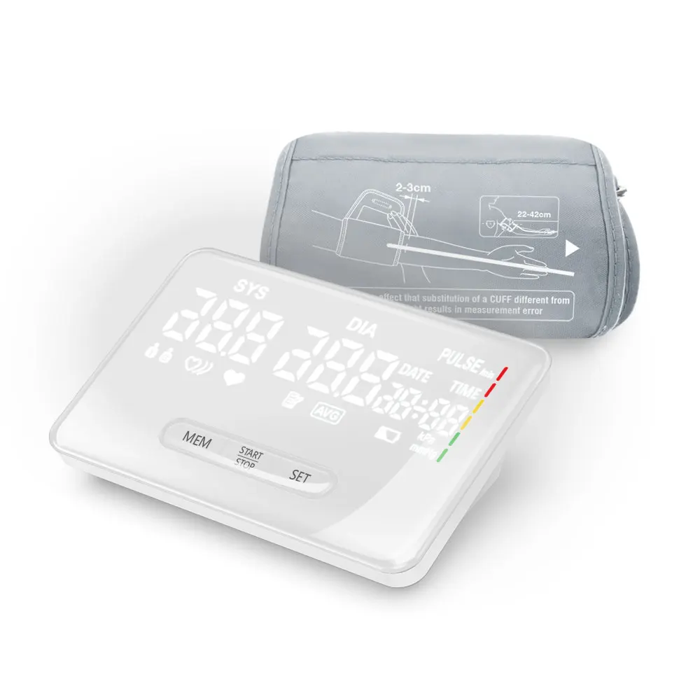 Bluetooth blood pressure monitor arm sphygmomanometer BP machine upper arm