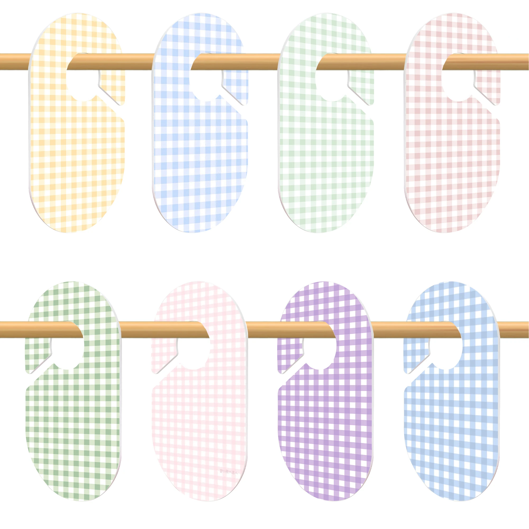Toddler hanger closet dividers set of 8 durable baby clothes organizer divider hanger wardrobe divider for clothes size age