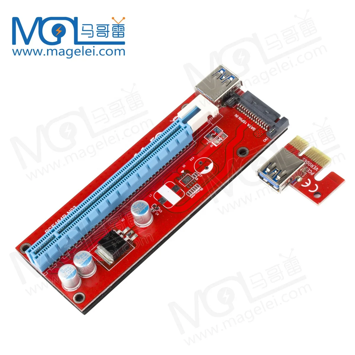 Ver 007S PCI-e 1X до 16X графическая карта Pcie расширения 007s для графического процессора