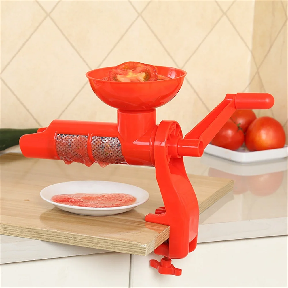 High Quality Hand Manual Plastic Kitchen Tomato Vegetable  Juicer