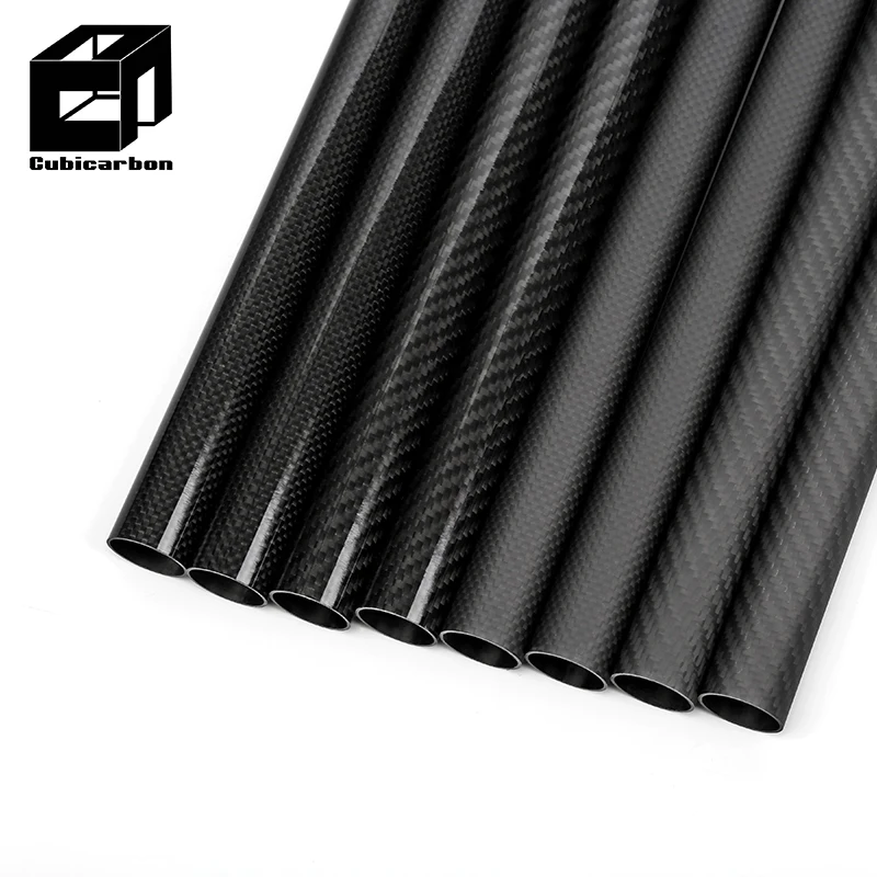 Factory direct 3K twill matte carbon fiber tube 25mm 35mm 50mm 80mm 90mm 100mm Diameter 2000mm Length