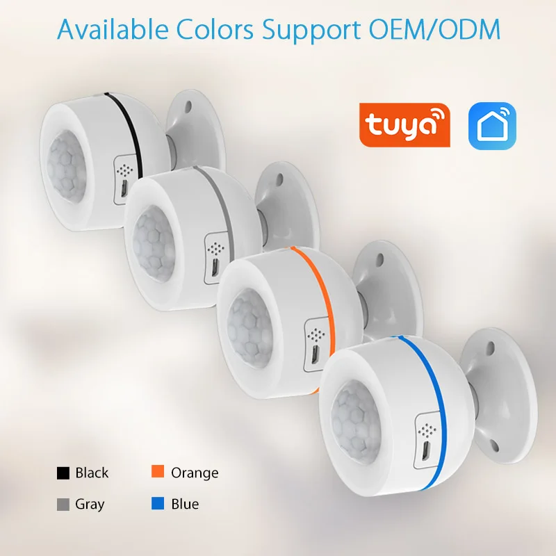 Anti-dismantle wifi smart humidity and temperature Pir motion sensors