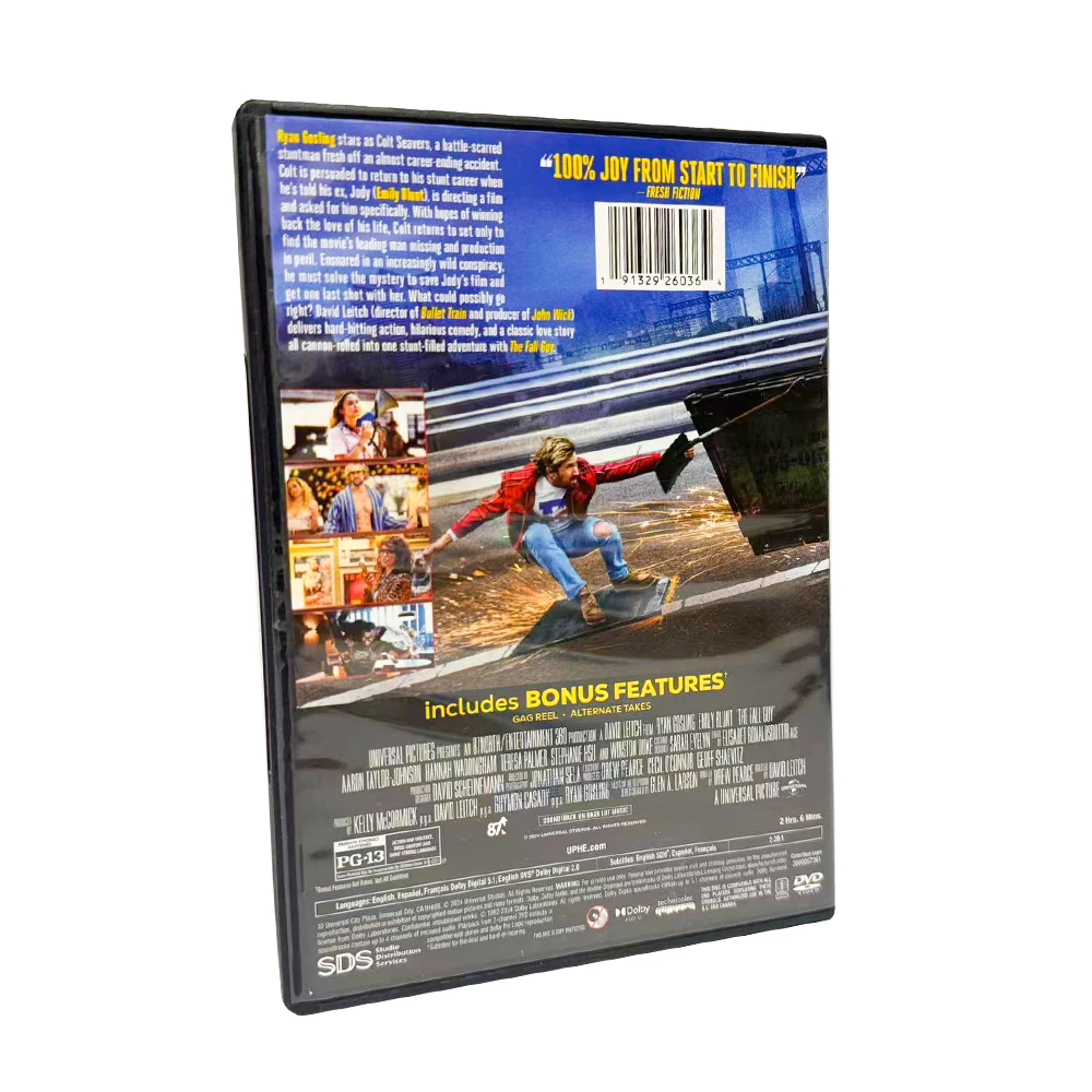 The Fall Guy 2024 Latest DVD Movies 1 disc Factory Wholesale TV Series Shopify eBay Hot Sell DVD Movies Brand New Free Shipping