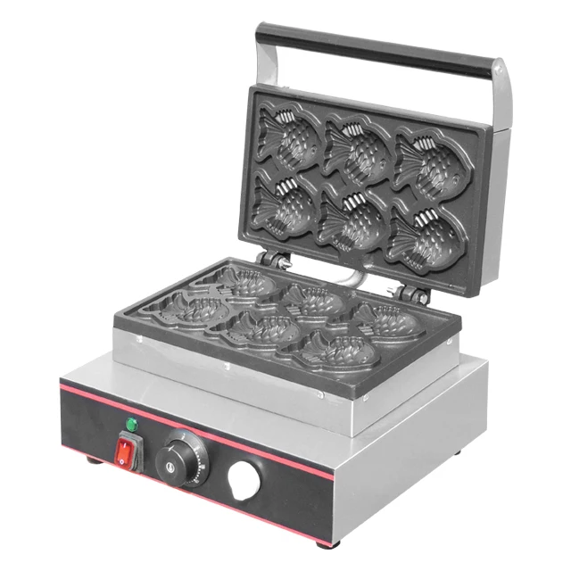 Commercial Waffle pancake Snack Baker Electric fish shaped Waffle Maker